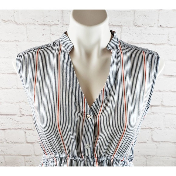 Ellison Women's Striped Sleeveless Blouse ~ Size Medium ~ NWT / New with Tags - Picture 2 of 11